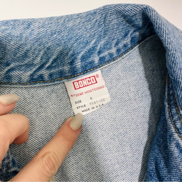 Vintage Bongo Cropped Sexy Jean Jacket size xs - Picture 5 of 12